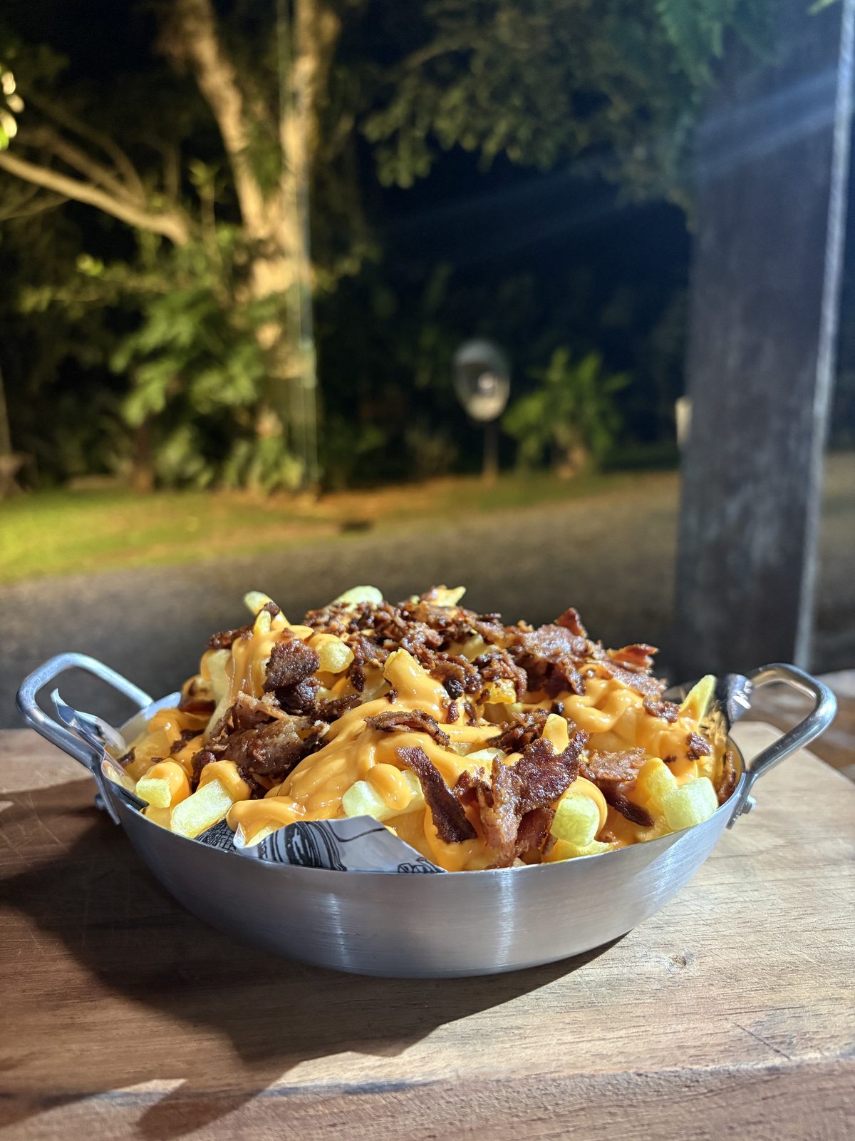 Batata Renascer com cheddar e bacon